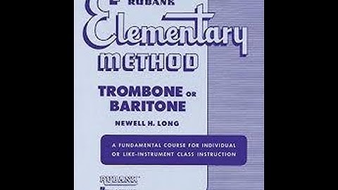 Trombone Method Rubank Elementary Lesson 6 Numbers 1-4