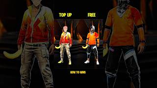 😱TOP UP VS FREE DRESS👺COMBINATION🤯FOR OLD AND NEW PLAYERS HOW TO WINE🔥#freefire #style