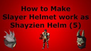 How to Make Shayzien Slayer Helmet in OSRS
