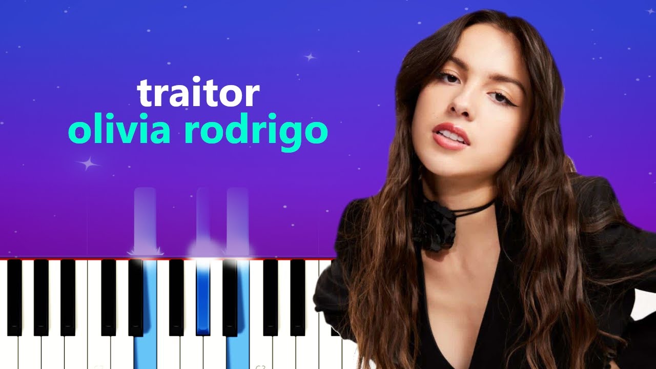 Olivia Rodrigo - Traitor  Piano Tutorial + sheet music 