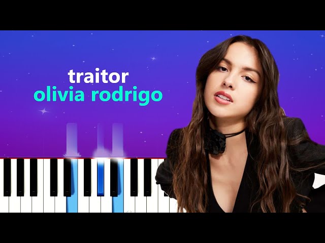 traitor – Olivia Rodrigo Sheet music for Piano (Solo)