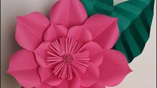 DIY/ COMO HACER FLORES GIGANTES  EN CARTULINA