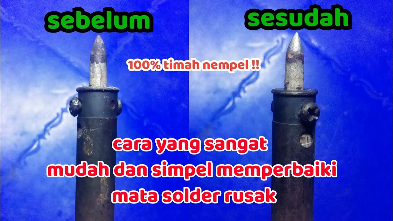 BELUM BANYAK YANG TAU !! CARA MEMPERBAIKI MATA SOLDER YANG RUSAK