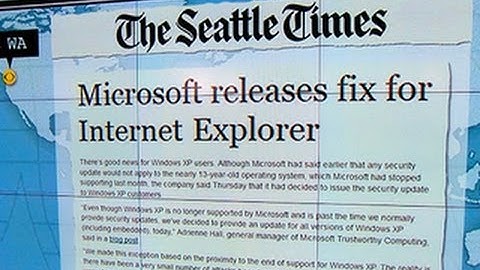 Headlines: Microsoft fixes Internet Explorer security flaw