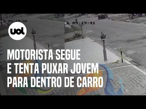 Homem persegue e tentar puxar menina de 13 anos para dentro de carro no litoral de SP; veja vídeo