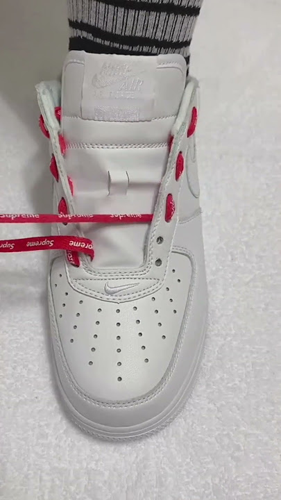 How to Lace Your Air Force 1s Properly #nikeaj1 #af1 #nikeshoes #shoelacetying #shoelaces #lacing