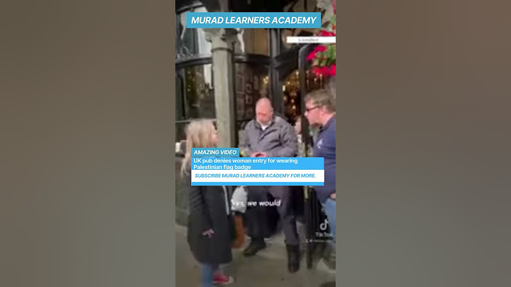 UK pub denies woman entry for wearing Palestinian flag badge