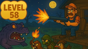 Swamp Attack 2 Level 58 Gameplay Walkthrough