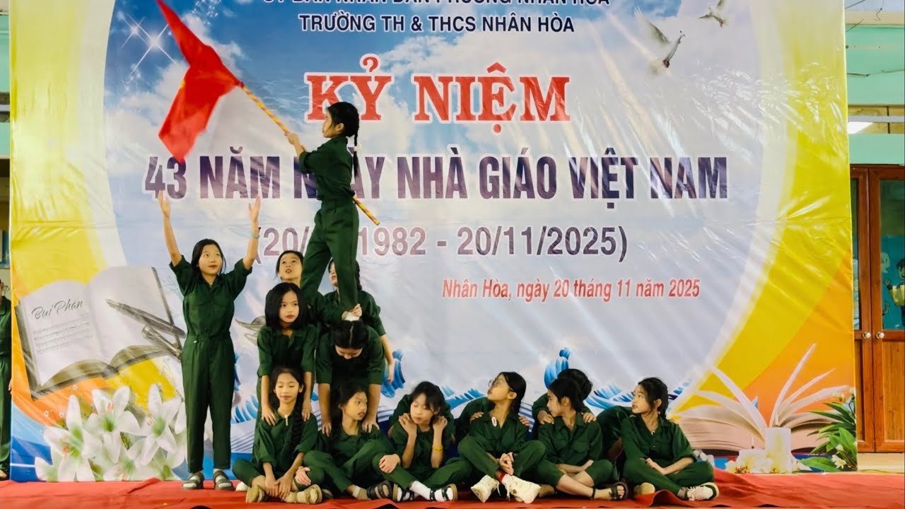 Văn nghệ lớp 5C - Trường TH&THCS Nhân Hoà