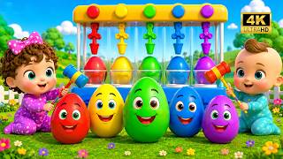 Learning Colors and Numbers Songs | Colorful Eggs on the Farm | Kids Songs | English Rhymes