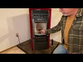 Ravelli Francesca pellet stove airflow sensor error, cleaning, hopper filling and burn pot cracks