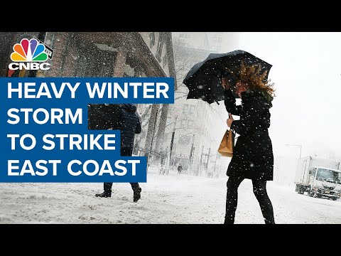 Winter storm forecast to strike most of the Eastern Coast with heavy ice and snow