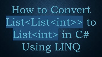 How to Convert List List int   to List int  in C#  Using LINQ