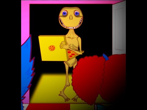 HUGGY WUGGY Vs THE MAN FROM THE WINDOW : Did you order pizza ?