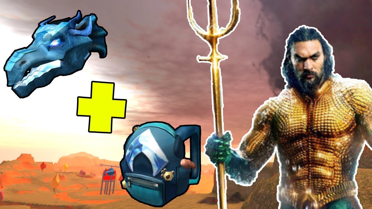NEW AQUAMAN EVENT Roblox Jailbreak Backpack Water Dragon Head 