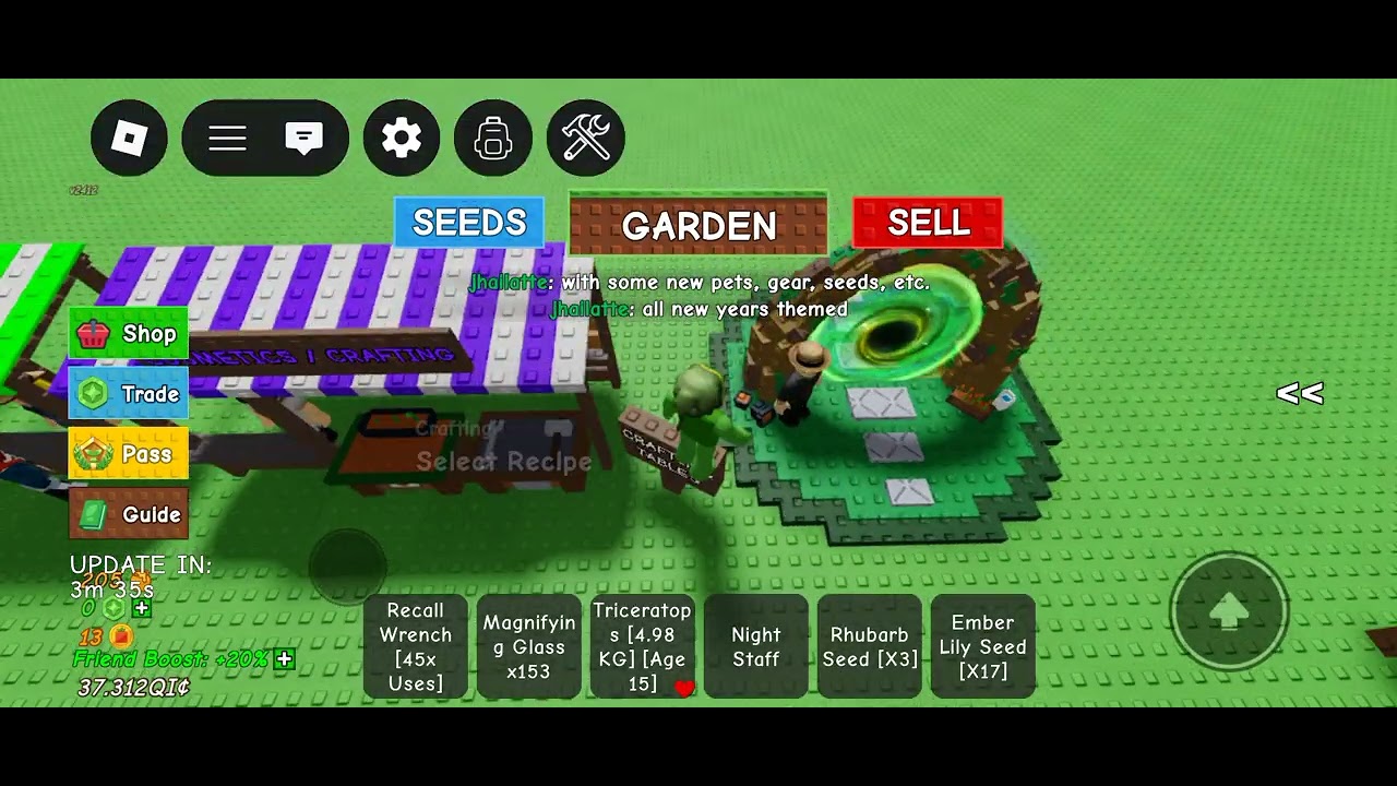 Grow a garden admin abuse part two + new year event + new weather events + new rewards 