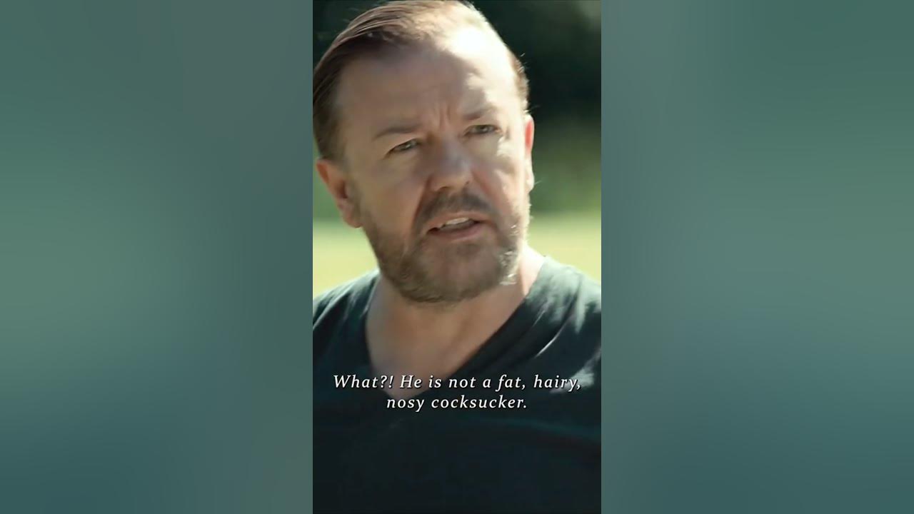 Ricky Gervais, in a memorable scene from 'After Life' - The Park is fro