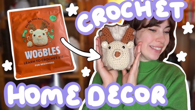 The Woobles Beginner Crochet Amigurumi Kit - Reindeer