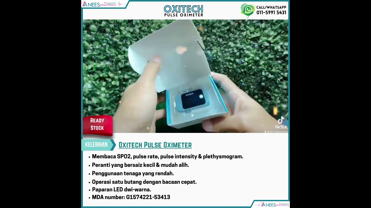 Oxytech pulse oximeter