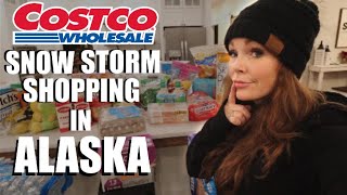 COSTCO STORM SHOPPING IN ALASKA| Somers In Alaska