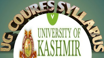 How to Download UG SEMESTERS syllabus on Kashmir University
