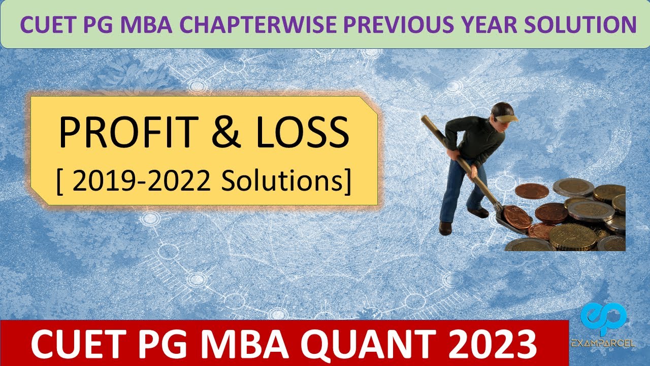 CUET PG MBA Previous year chapterwise Solution | Profit and Loss | CUET ...