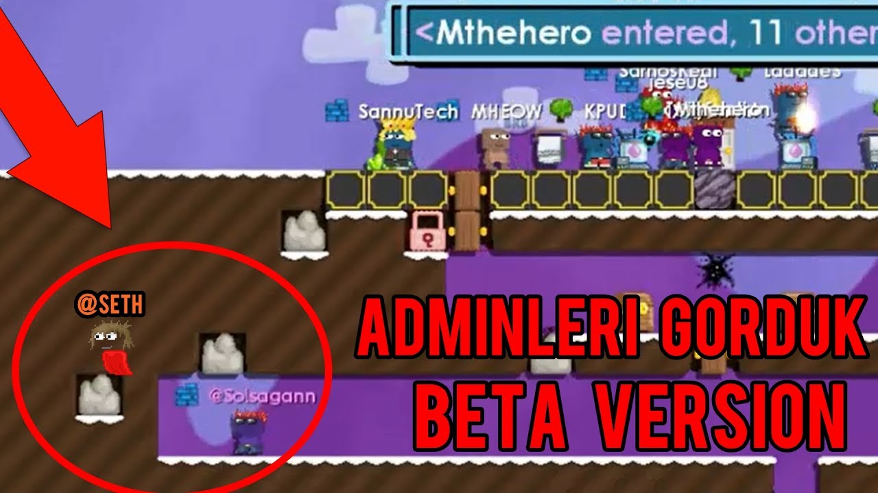 ADMİNLERİ GÖRDÜM! - [GROWTOPİA BETA VERSİON]