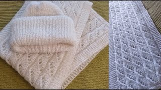 Как связать спицами шапку и шарф Как связать спицами шапку и шарф