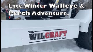 Late ice-season Walleye & Perch fishing from the Wilcraft ice machine.