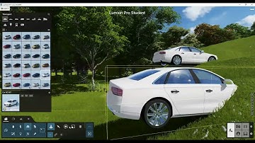 Rotating a car on a slope in Lumion