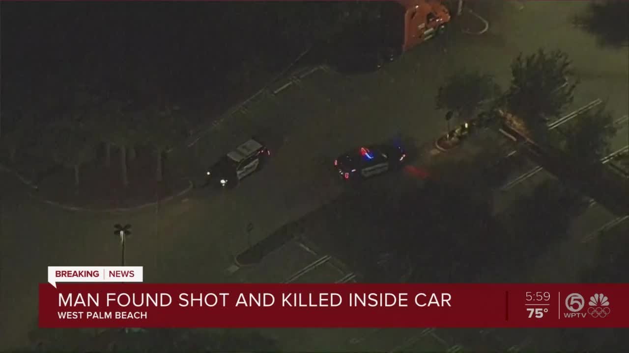 Man found shot and killed inside car in West Palm Beach - YouTube