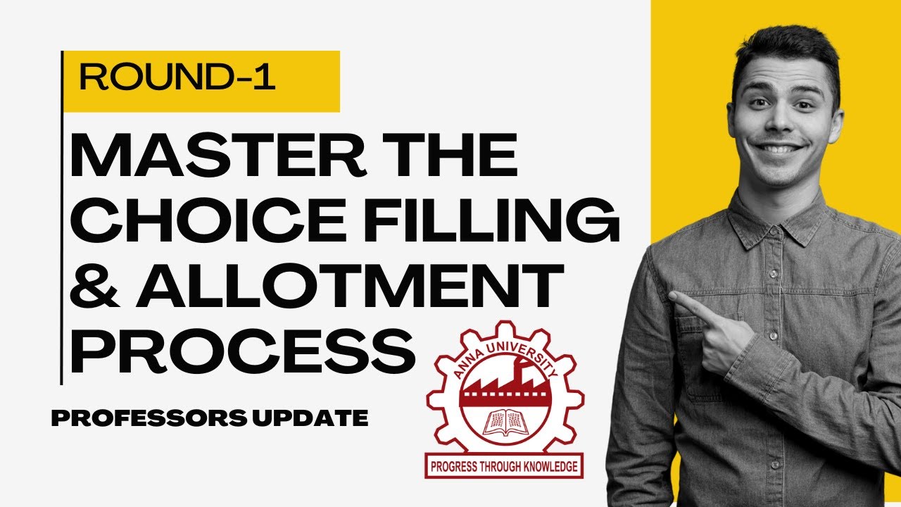 Round 1: Master the Choice Filling & Allotment Process Step-by-Step TNEA2024