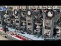 A video show how steel pipe making machine produce MS tube in Cambodia