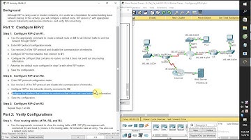 [CCNA S2] 7.3.1.8 Packet Tracer - Configuring RIPv2