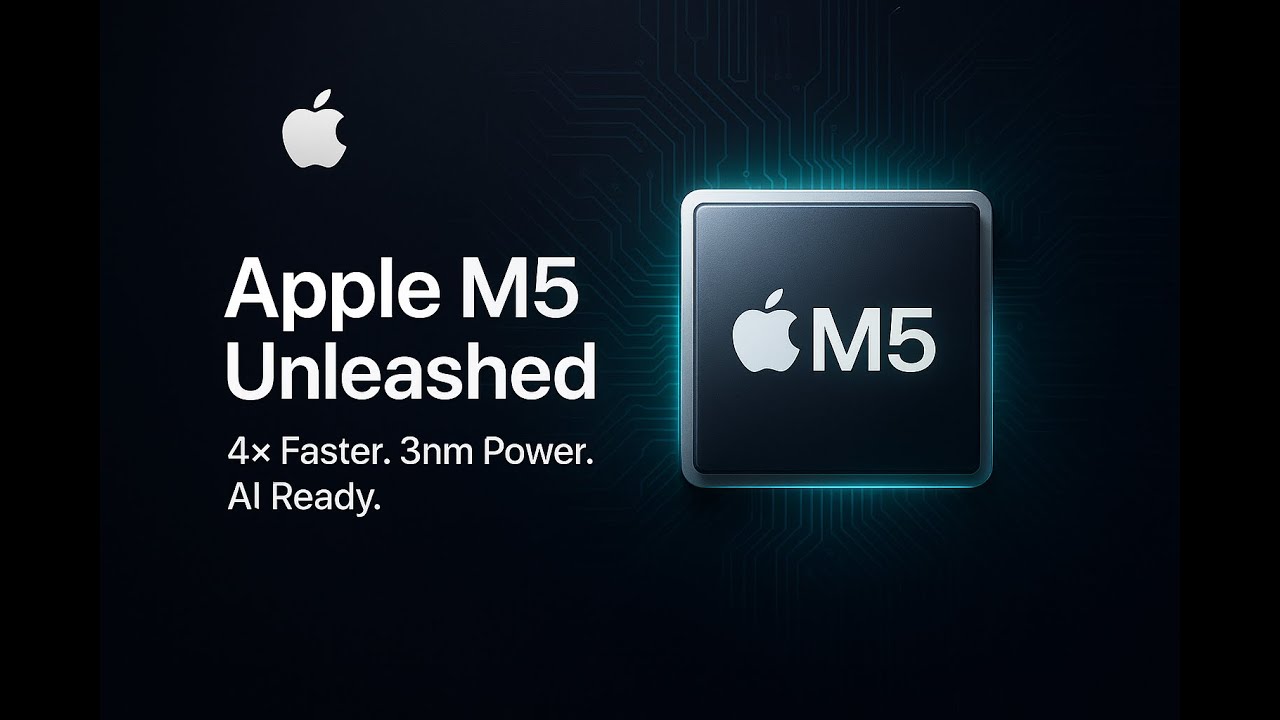 Apple M5 Chip — 4x Faster AI Performance! | Next-Gen 3nm Power & Neural Engine Explained