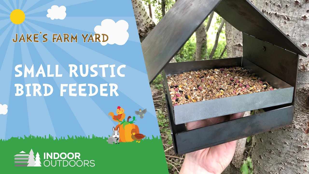 Jake's Farm Yard Small Rustic Bird Feeder - Installation Tutorial