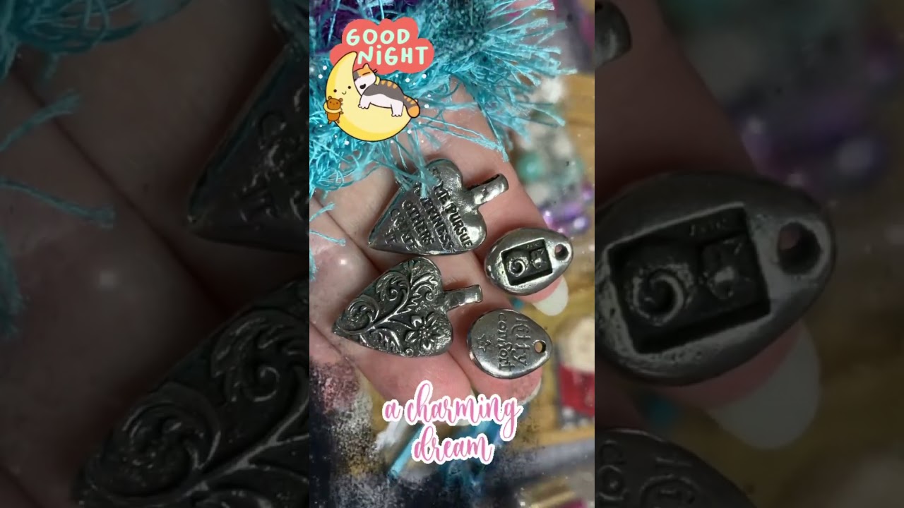💖 Heart & 🐈 Cat Charms from @GreenGirlStudios