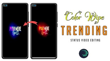 How to make viral video tutorial in hindi | How to Make Color Wipe Status Video
