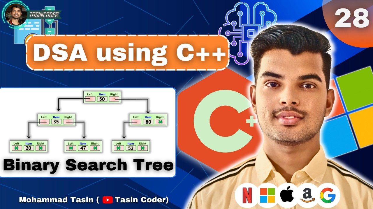 Binary Search Tree Data Structure | DSA using C++ - YouTube