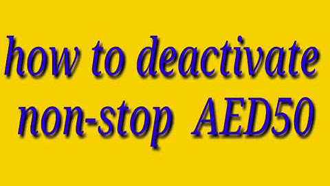 How to deactivate aed50 non-stop data bundle
