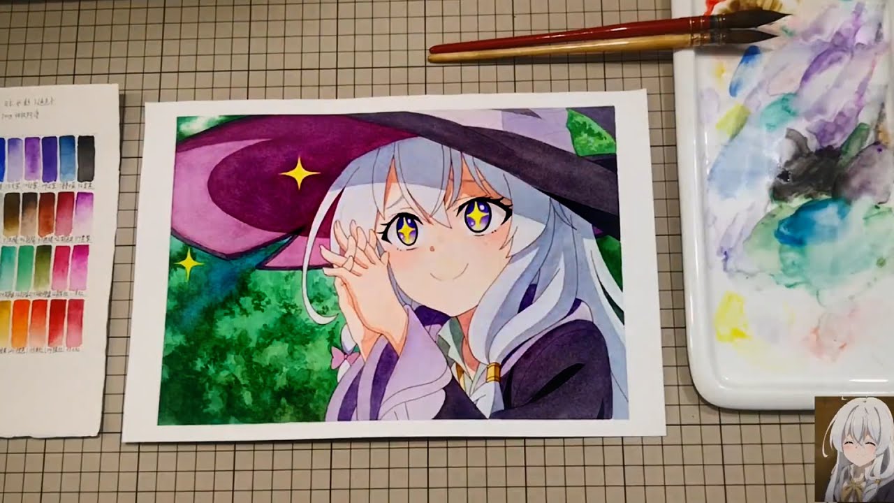 Hướng dẫn cách tô màu nước Anime | How To Paint Watercolor anime ...