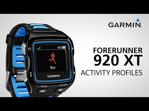 Garmin Forerunner 920XT: Using Activity Profiles
