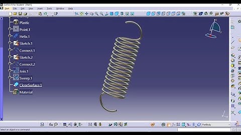 Catia Tutorial| Design of tension spring in catia