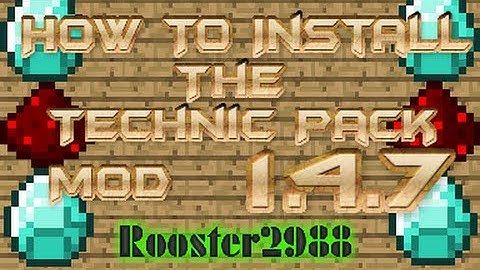 Minecraft 1.4.7 - How To Install Tekkit | Technic Pack