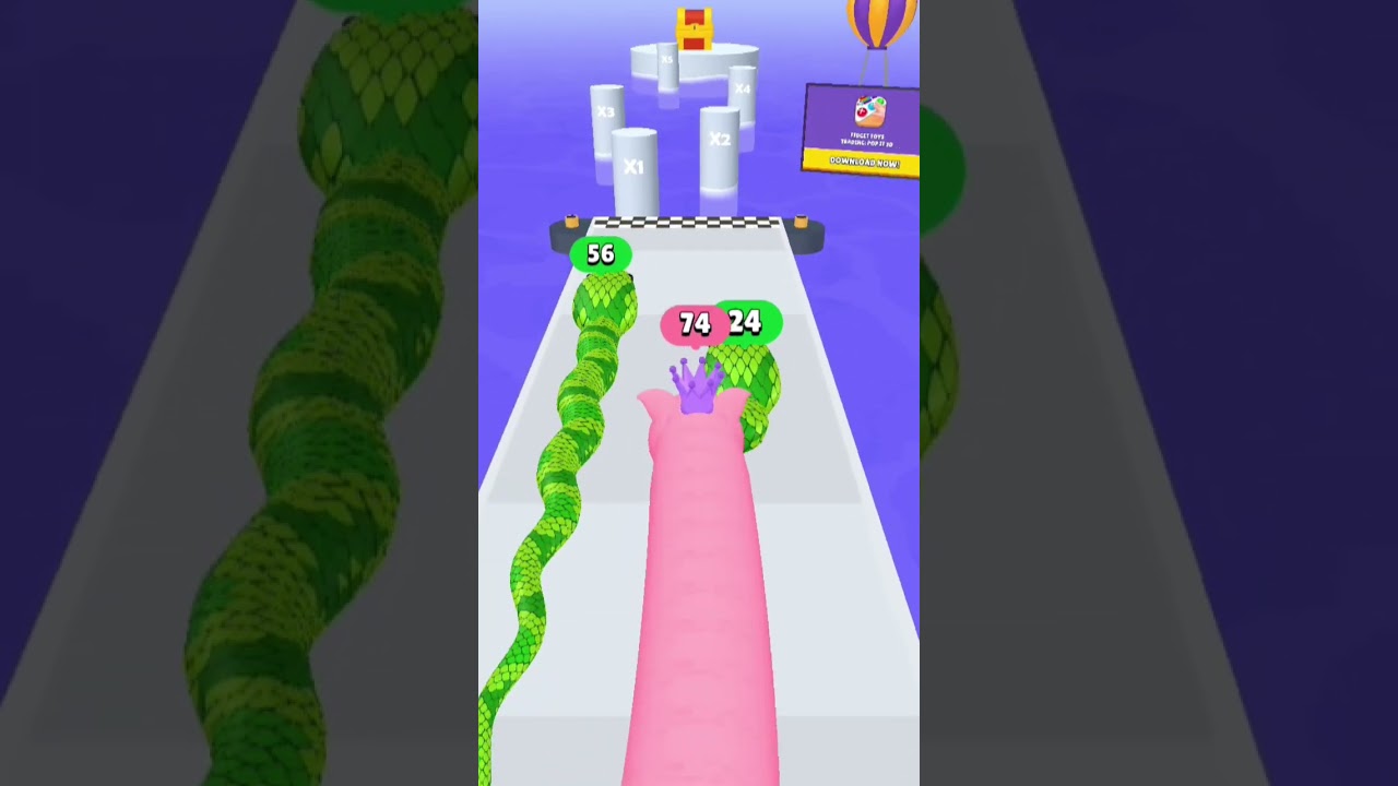 SNAKE RACE GAME//snakegamplay video
