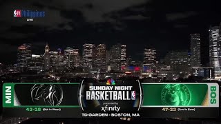 NBA on NBC Intro 2026 (MIN @ BOS Sunday Night Basketball) [23-MAR-26]