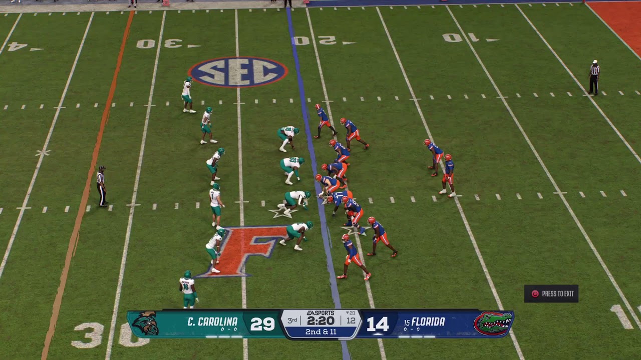 CFB26 LDD Sim League Coastal Carolina Chanticleers at Florida Gators