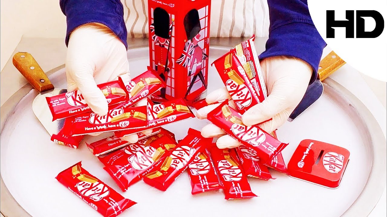 أكلات الشوارع حول العالم فتح علبة كيت كات مستورد من بريطانيا لندن (مع