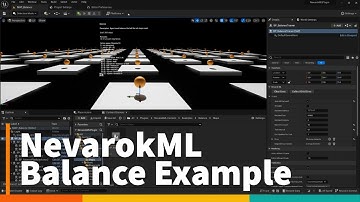 NevarokML Reinforcement Learning Plugin for Unreal Engine 5: Balance Example Showcase