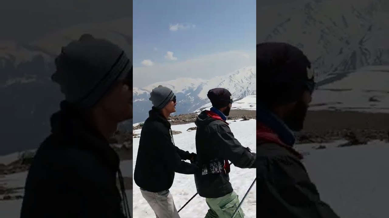 Ski experience 😍 in gulmarg kashmir 🥰 